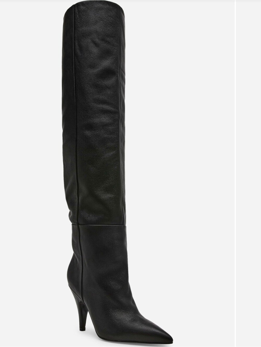 Steve Madden Bellamie Leather Over The Knee Boots Black 5.5 M [COPY]